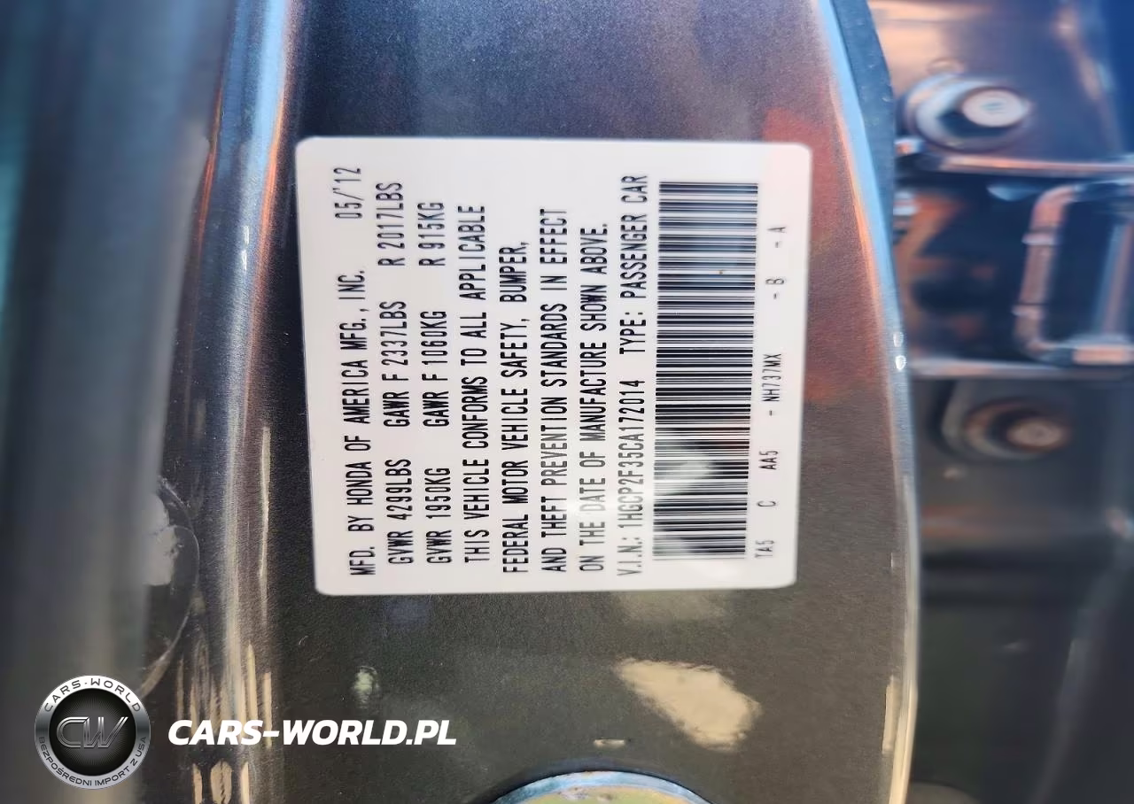 2012 Honda Accord Lx VIN:1HGCP2F35CA172014 - 13
