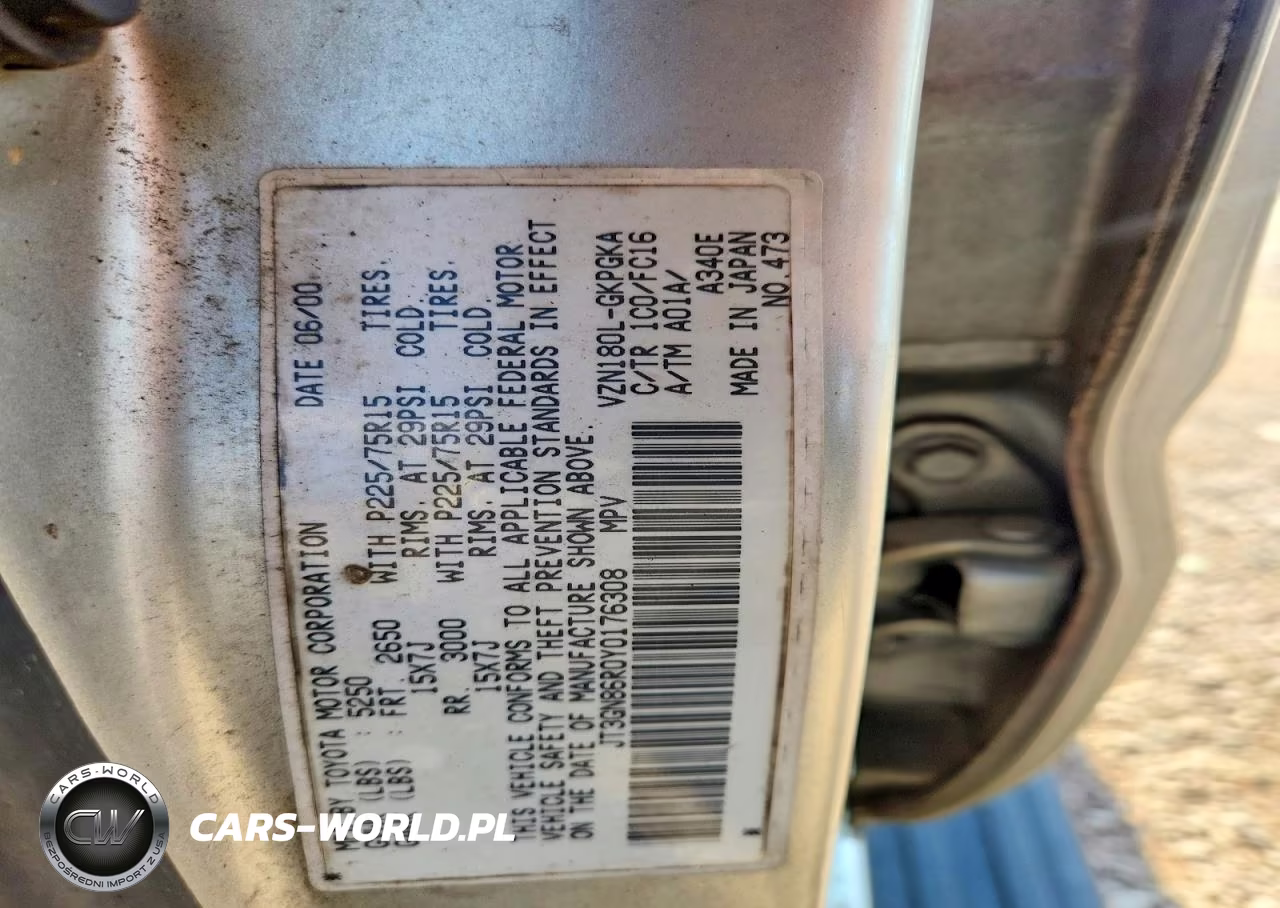 2000 Toyota 4Runner Sr5 VIN:JT3GN86R0Y0176308 - 13