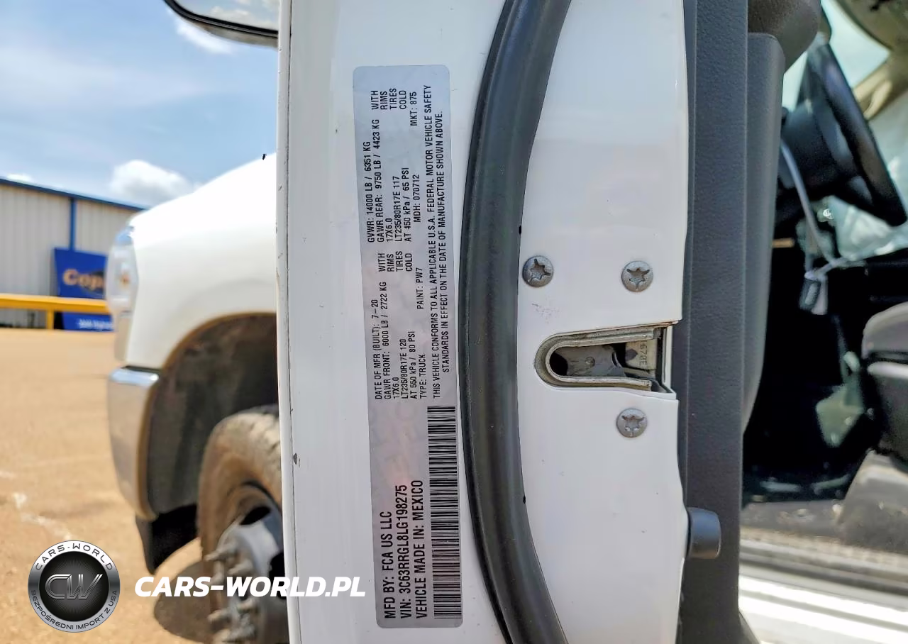 2020 Ram 3500 Tradesman VIN:3C63RRGL8LG198275 - 12