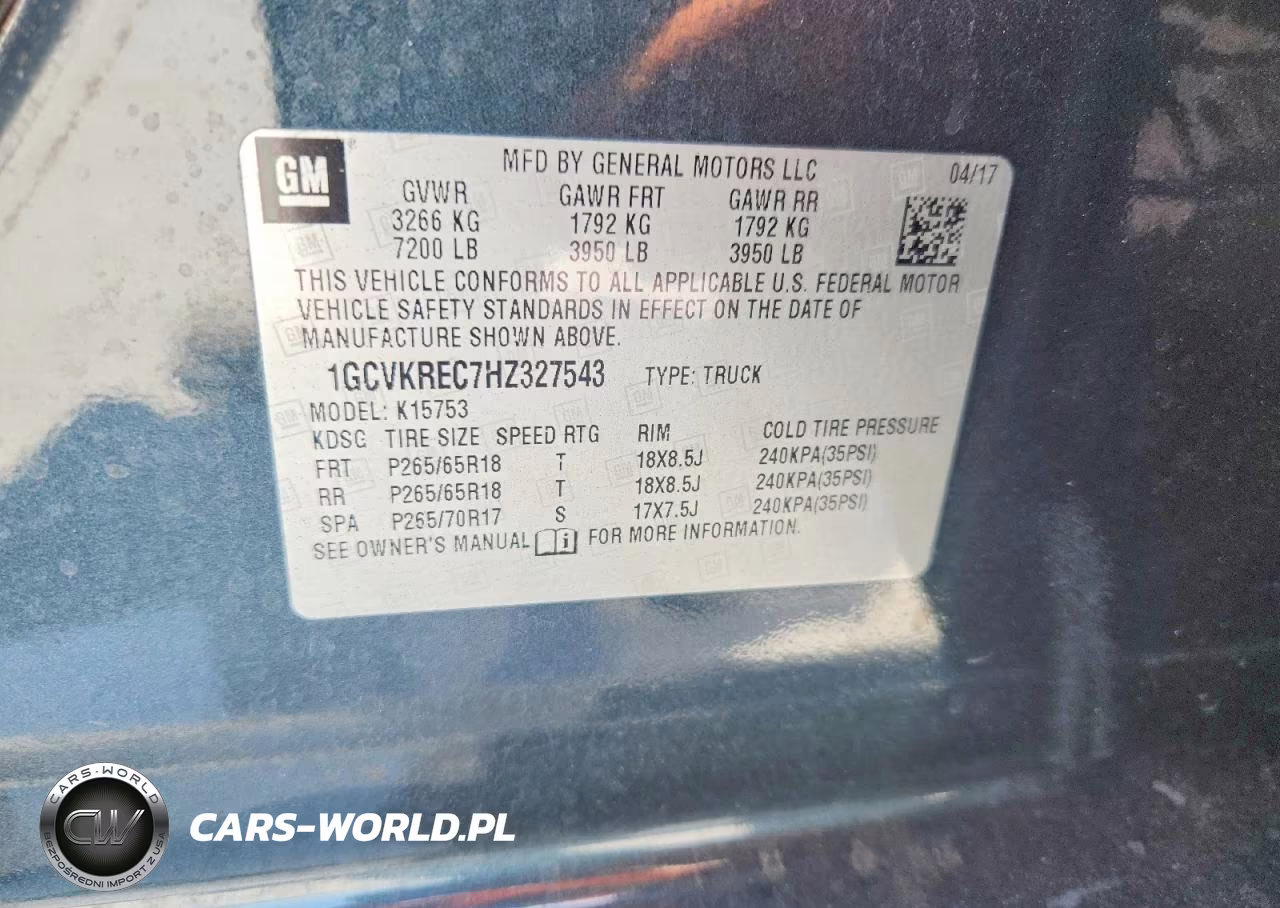 2017 Chevrolet Silverado K1500 Lt VIN:1GCVKREC7HZ327543 - 13