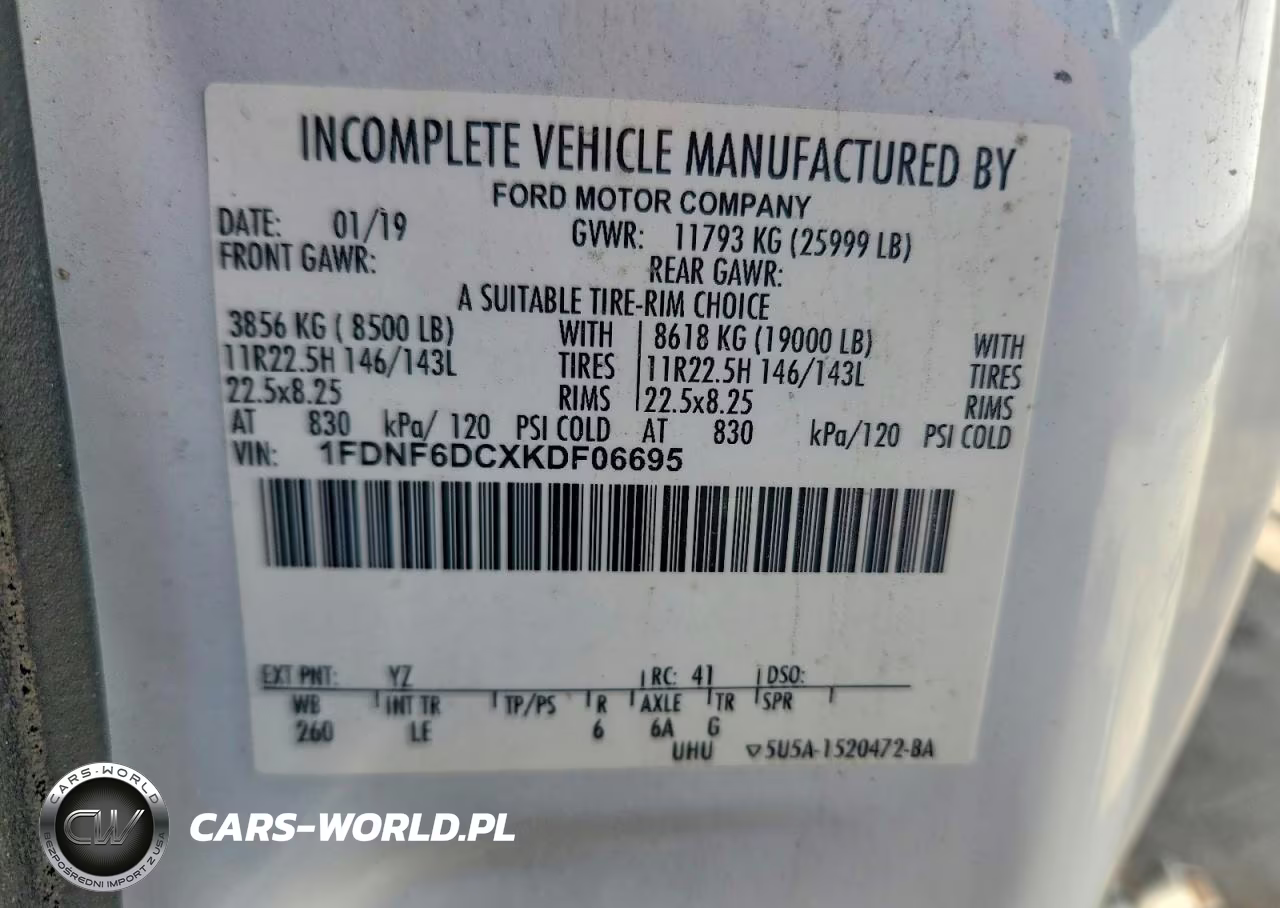 2019 Ford F650 Super Duty Flatbed Truck VIN:1FDNF6DCXKDF06695 - 13