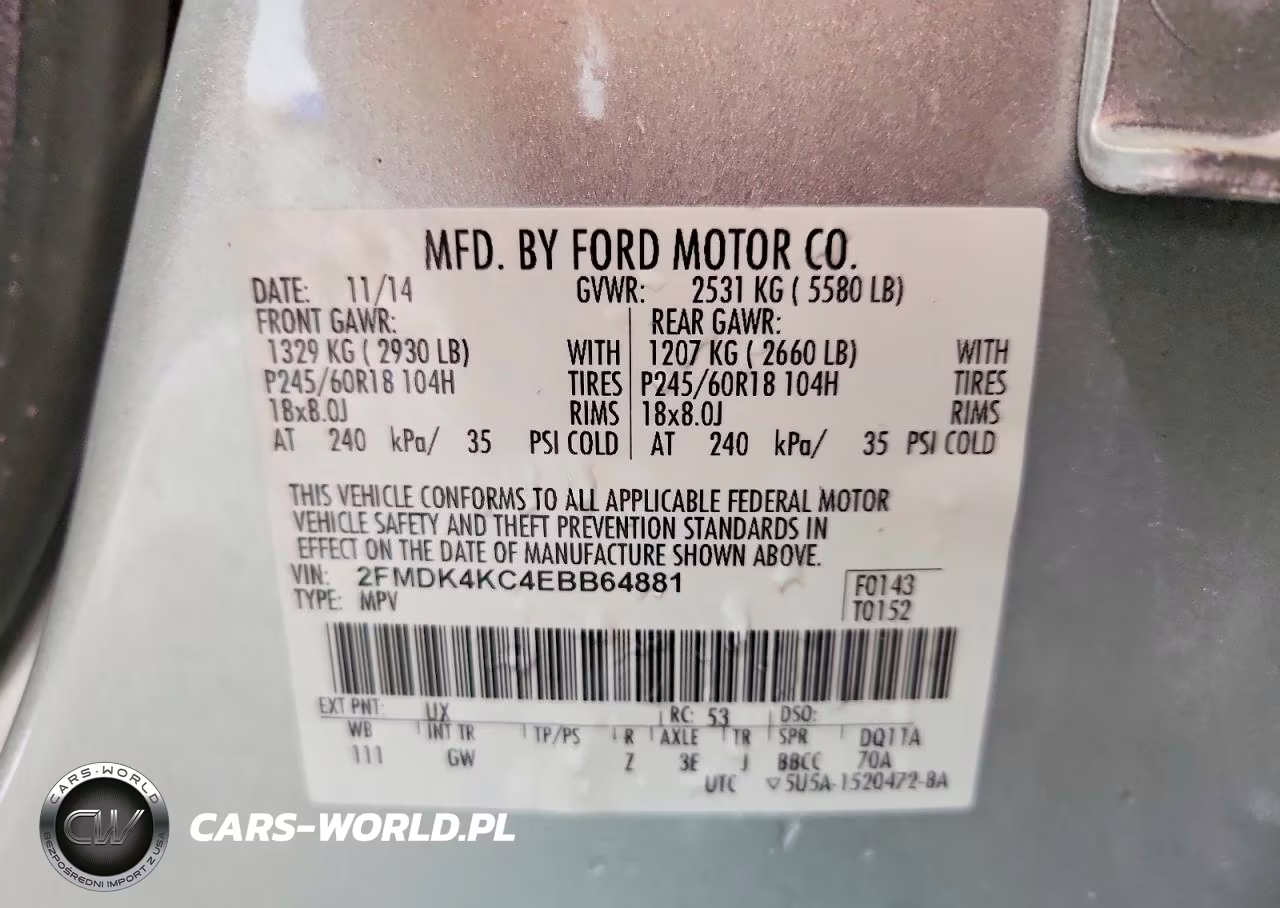 2014 Ford Edge Limited VIN:2FMDK4KC4EBB64881 - 12