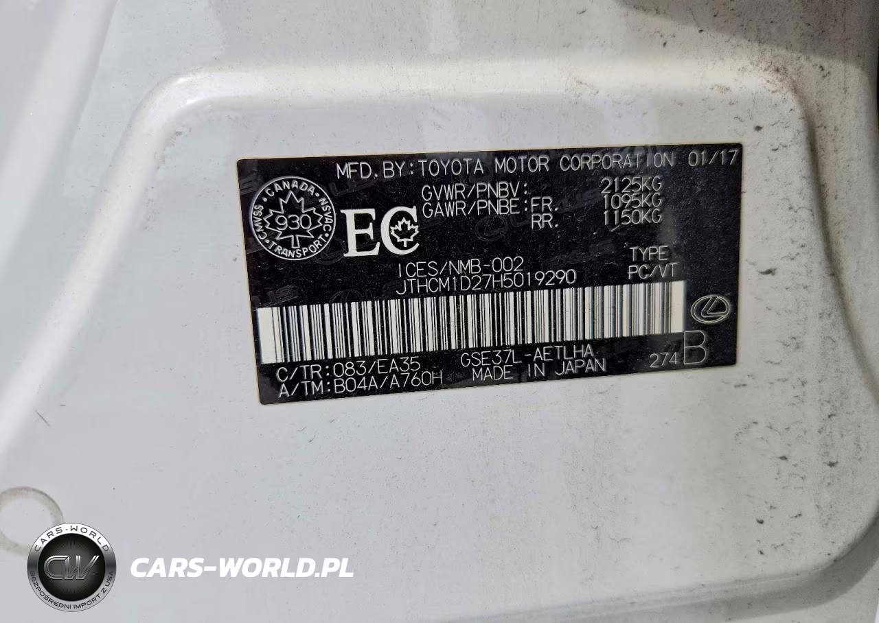 2017 Lexus Is 300 VIN:JTHCM1D27H5019290 - 12