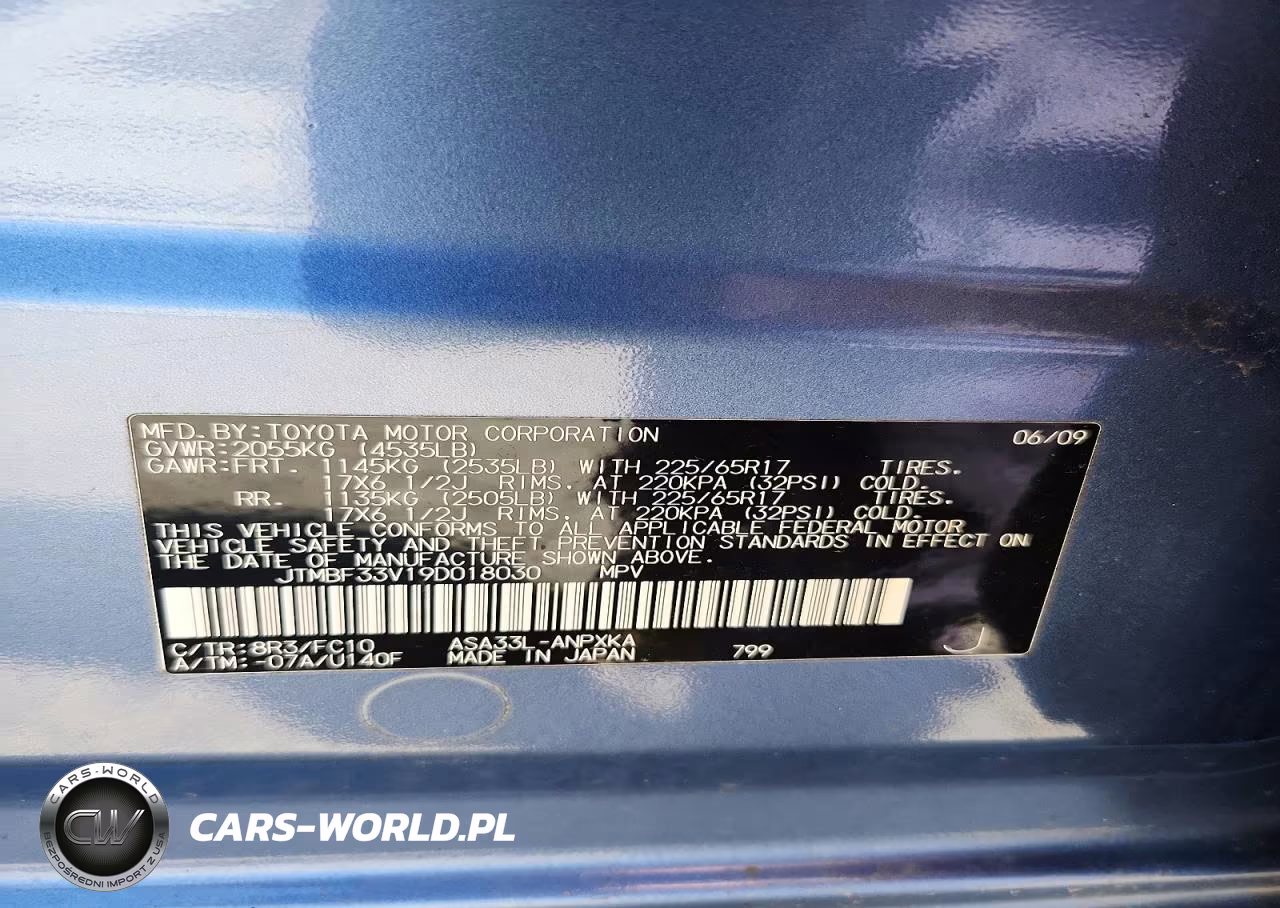 2009 Toyota Rav4 VIN:JTMBF33V19D018030 - 13