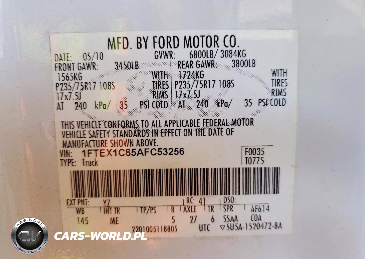 2010 Ford F150 Super Cab VIN:1FTEX1C85AFC53256 - 12
