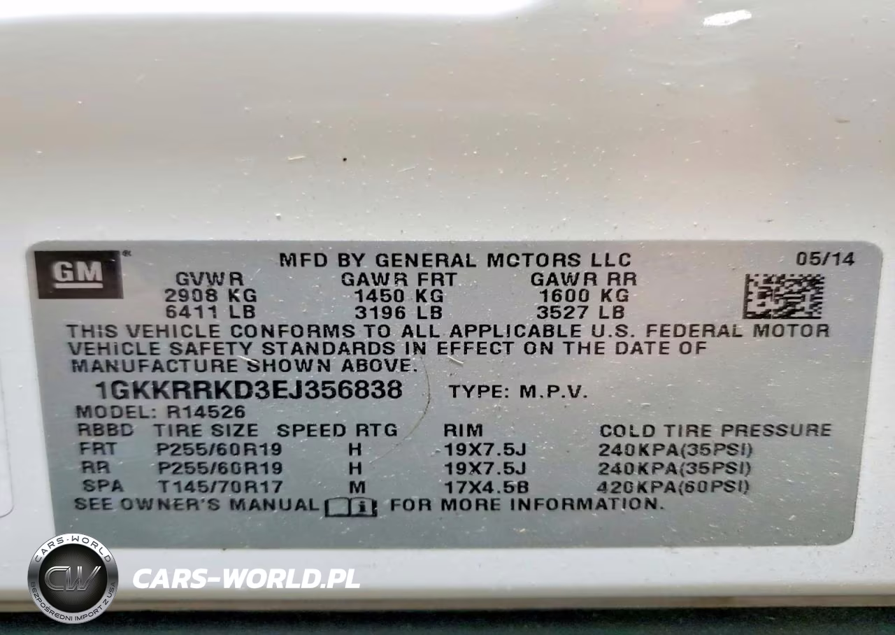2014 GMC Acadia Slt-1 VIN:1GKKRRKD3EJ356838 - 13