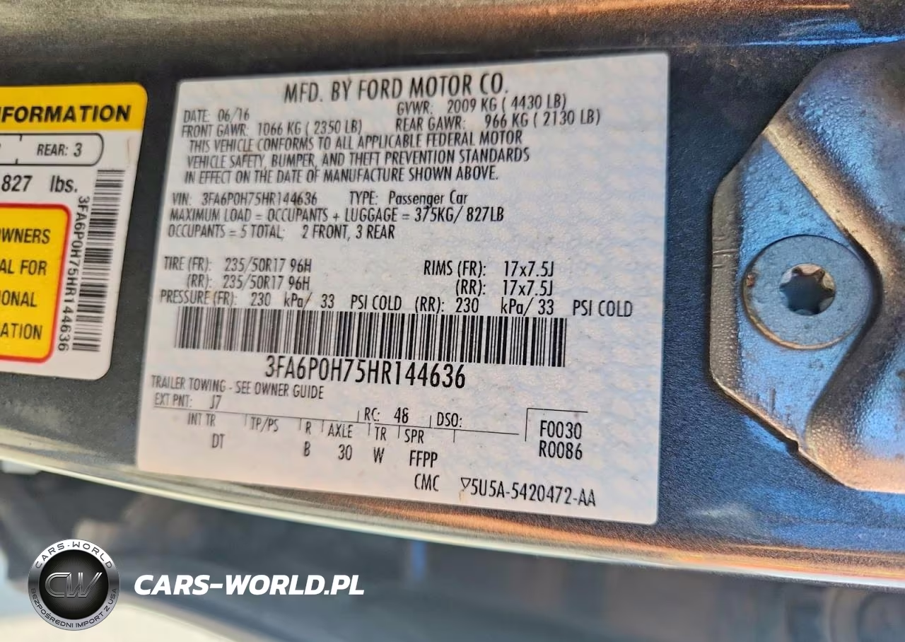 2017 Ford Fusion Se VIN:3FA6P0H75HR144636 - 12