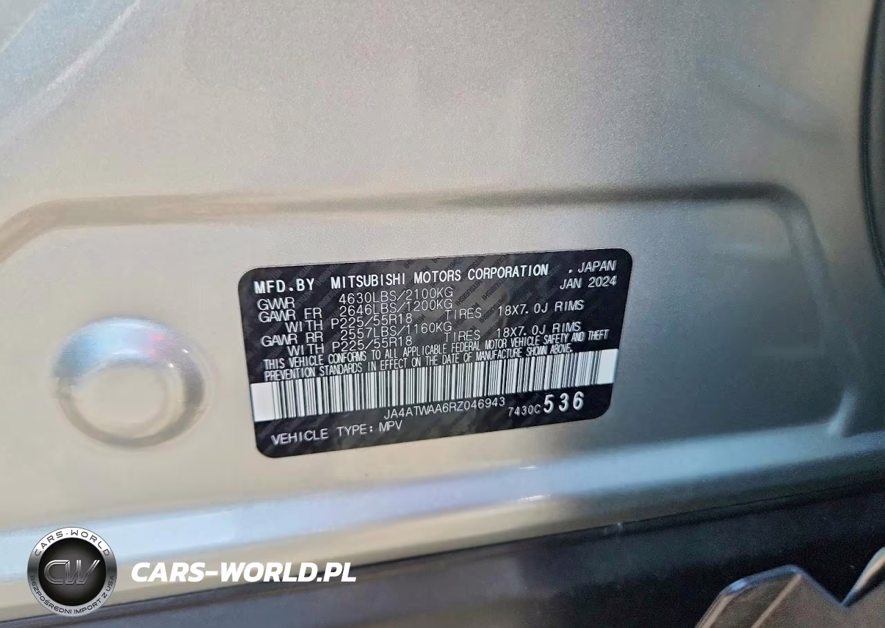2024 Mitsubishi Eclipse Cross Se VIN:JA4ATWAA6RZ046943 - 13