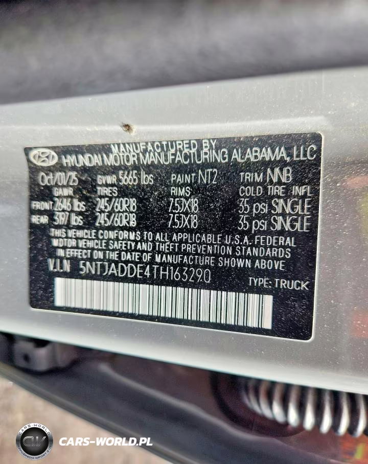 2026 Hyundai Santa Cruz Se VIN:5NTJADDE4TH163290 - 13
