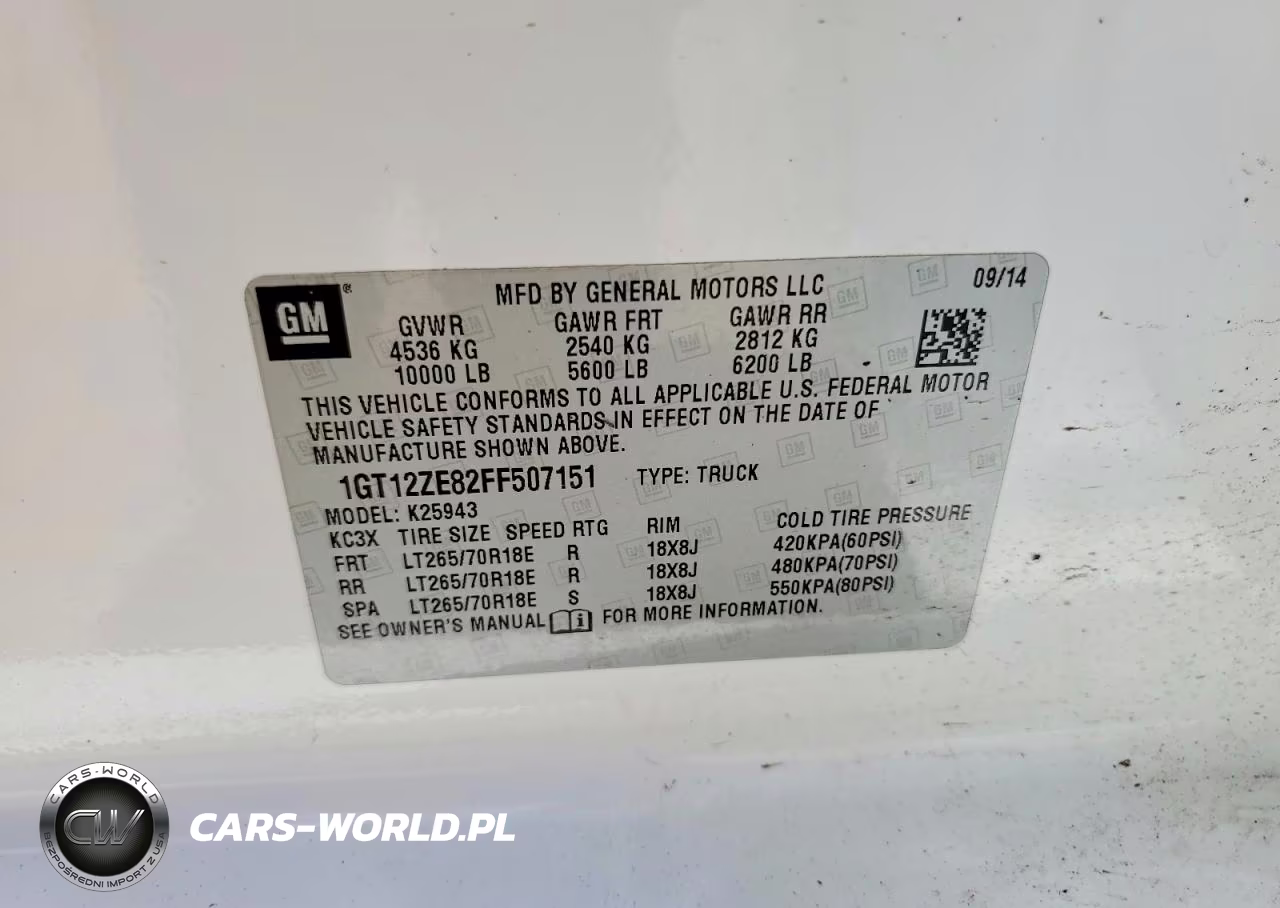 2015 GMC Sierra K2500 Slt VIN:1GT12ZE82FF507151 - 12