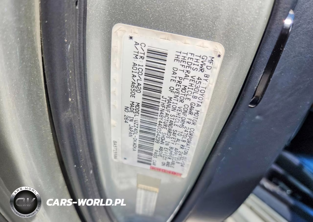 2004 Lexus Sc 430 VIN:JTHFN48Y440054239 - 12
