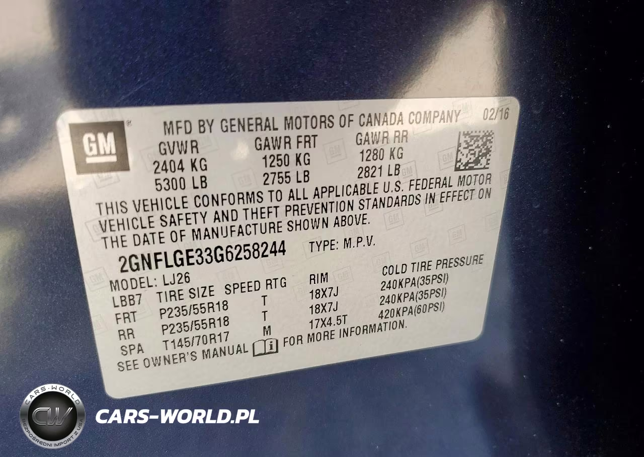2016 Chevrolet Equinox Ltz VIN:2GNFLGE33G6258244 - 14