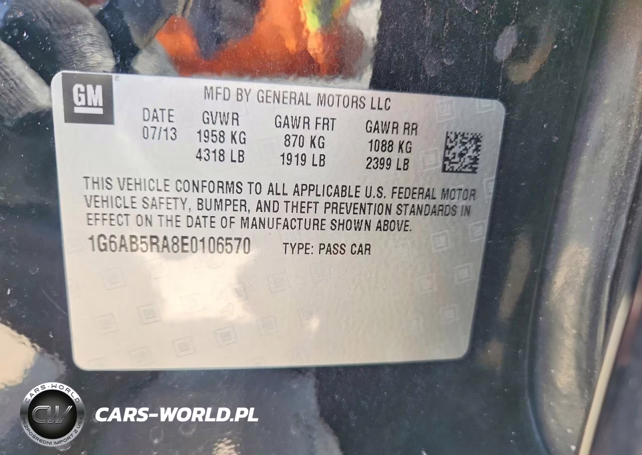2014 Cadillac Ats Luxury VIN:1G6AB5RA8E0106570 - 12
