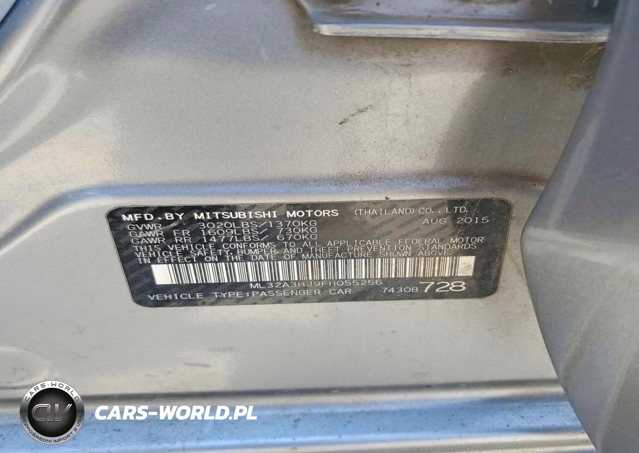 2015 Mitsubishi Mirage De VIN:ML32A3HJ9FH055256 - 12