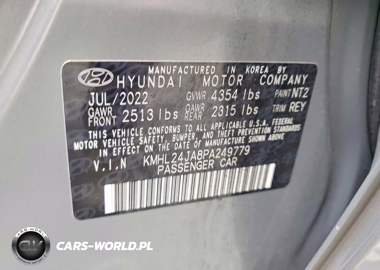 2023 Hyundai Sonata Se VIN:KMHL24JA8PA249779 - 12