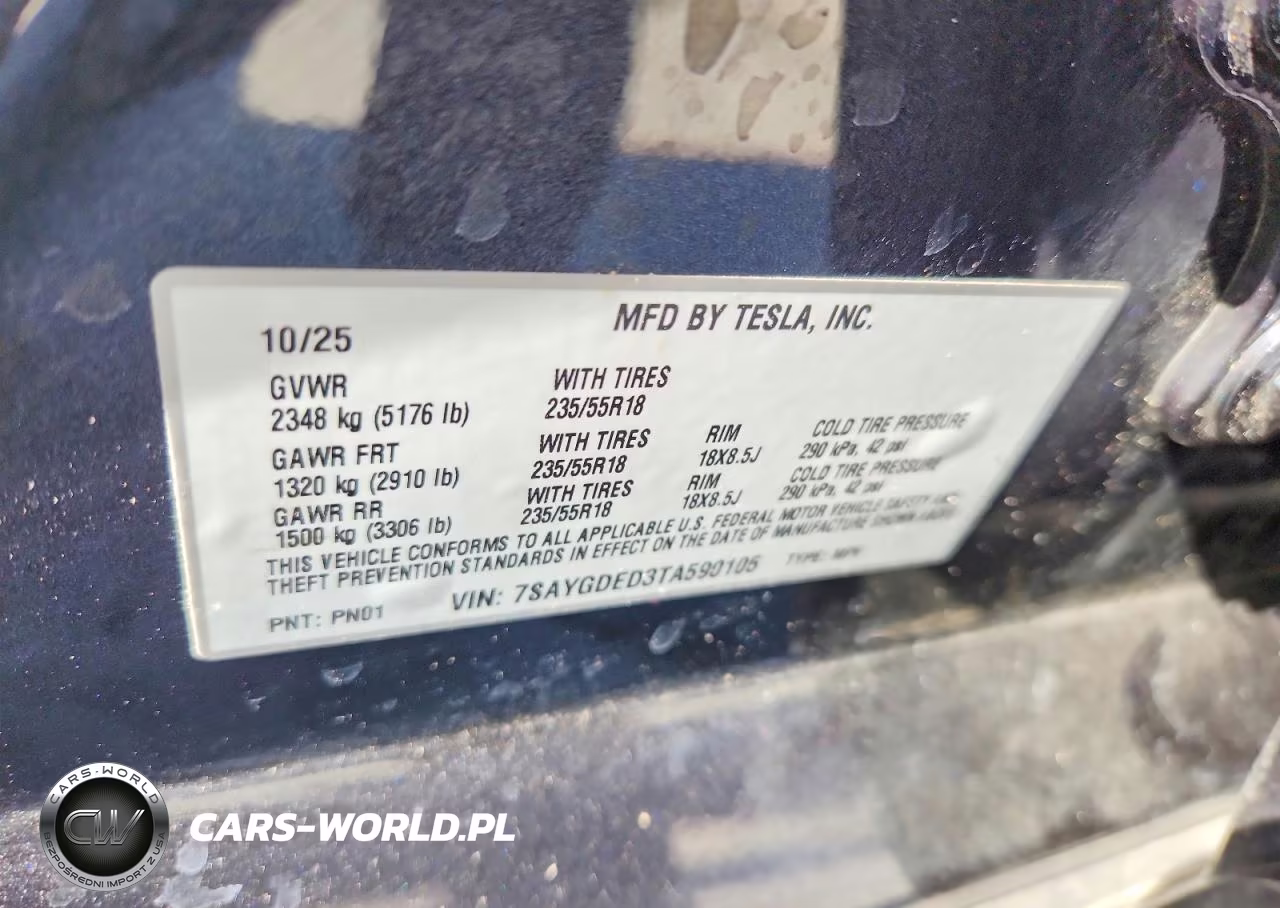 2026 Tesla Model Y VIN:7SAYGDED3TA590105 - 13