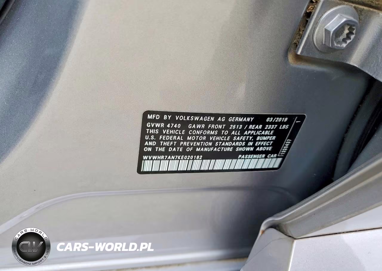 2019 Volkswagen Arteon Sel VIN:WVWHR7AN7KE020182 - 12