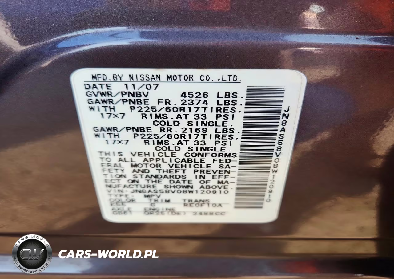 2008 Nissan Rogue S VIN:JN8AS58V08W120910 - 13