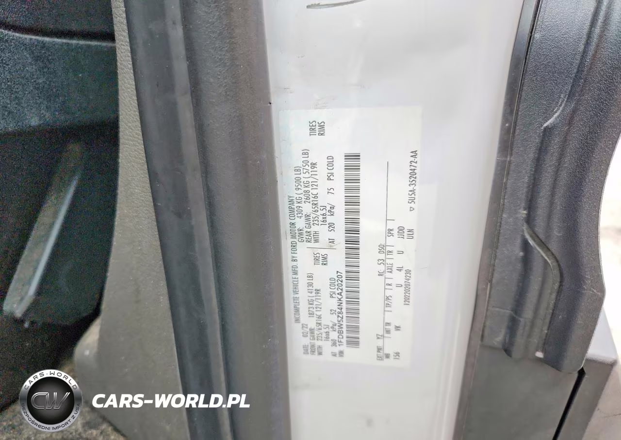 2022 Ford Transit Delivery Truck VIN:1FDBW5Z84NKA20207 - 12