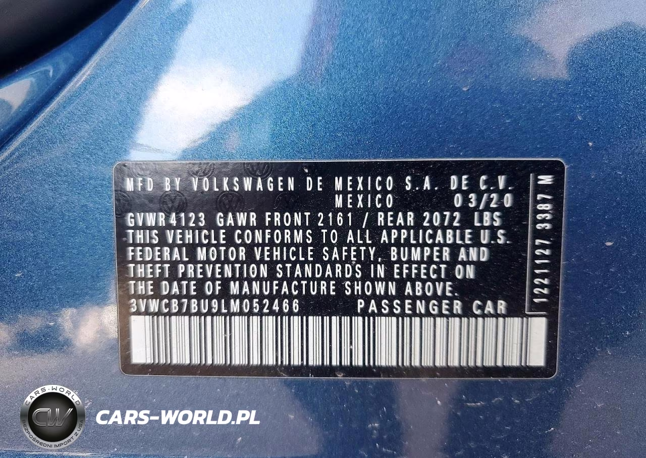2020 Volkswagen Jetta S VIN:3VWCB7BU9LM052466 - 13