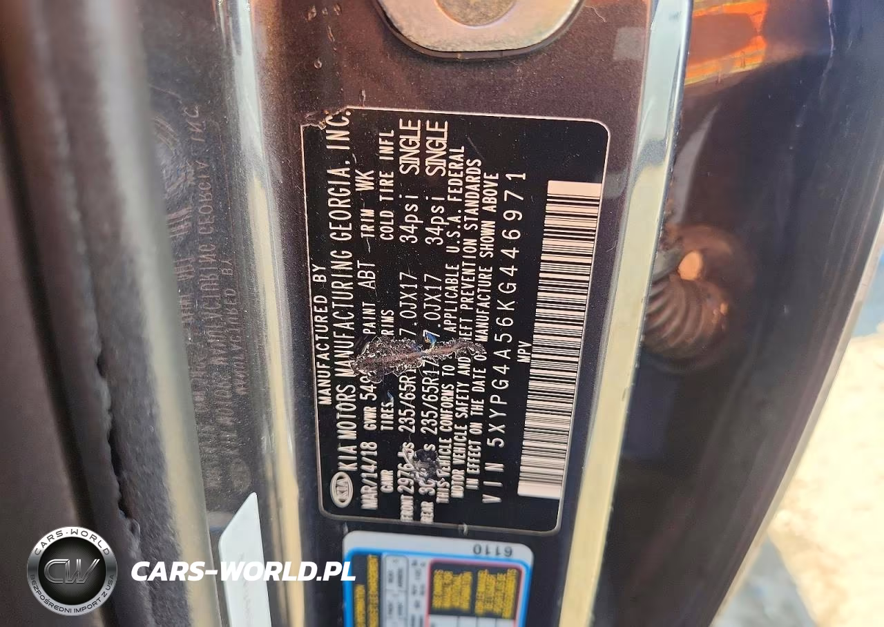 2019 Kia Sorento Lx V6 VIN:5XYPG4A56KG446971 - 12