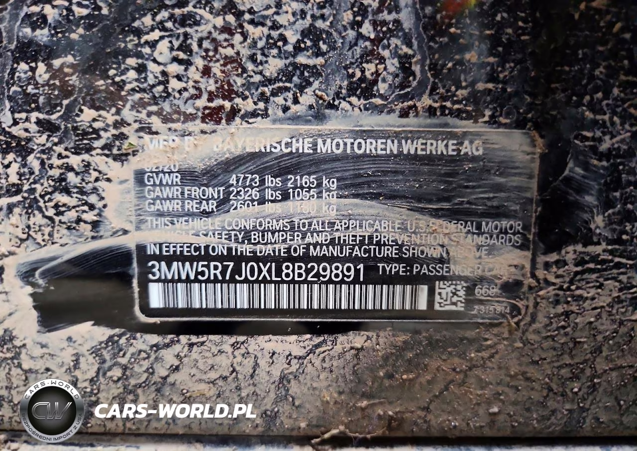 2020 BMW 330Xi VIN:3MW5R7J0XL8B29891 - 12