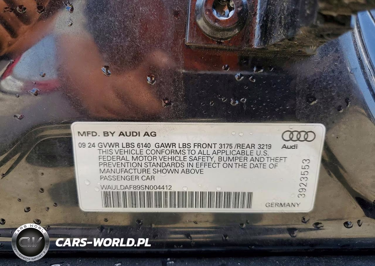 2025 Audi A8 L VIN:WAULDAF89SN004412 - 12