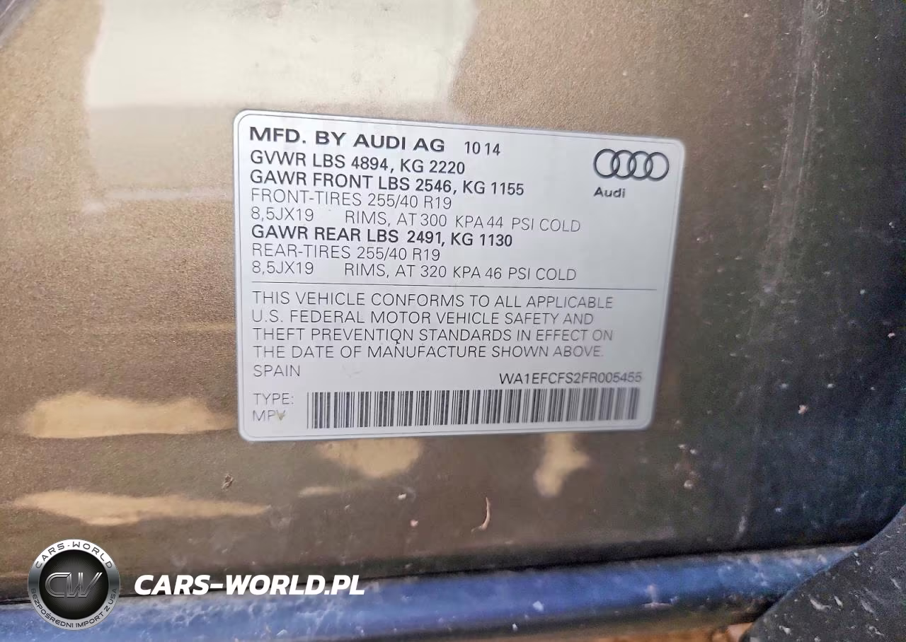 2015 Audi Q3 Premium Plus VIN:WA1EFCFS2FR005455 - 13