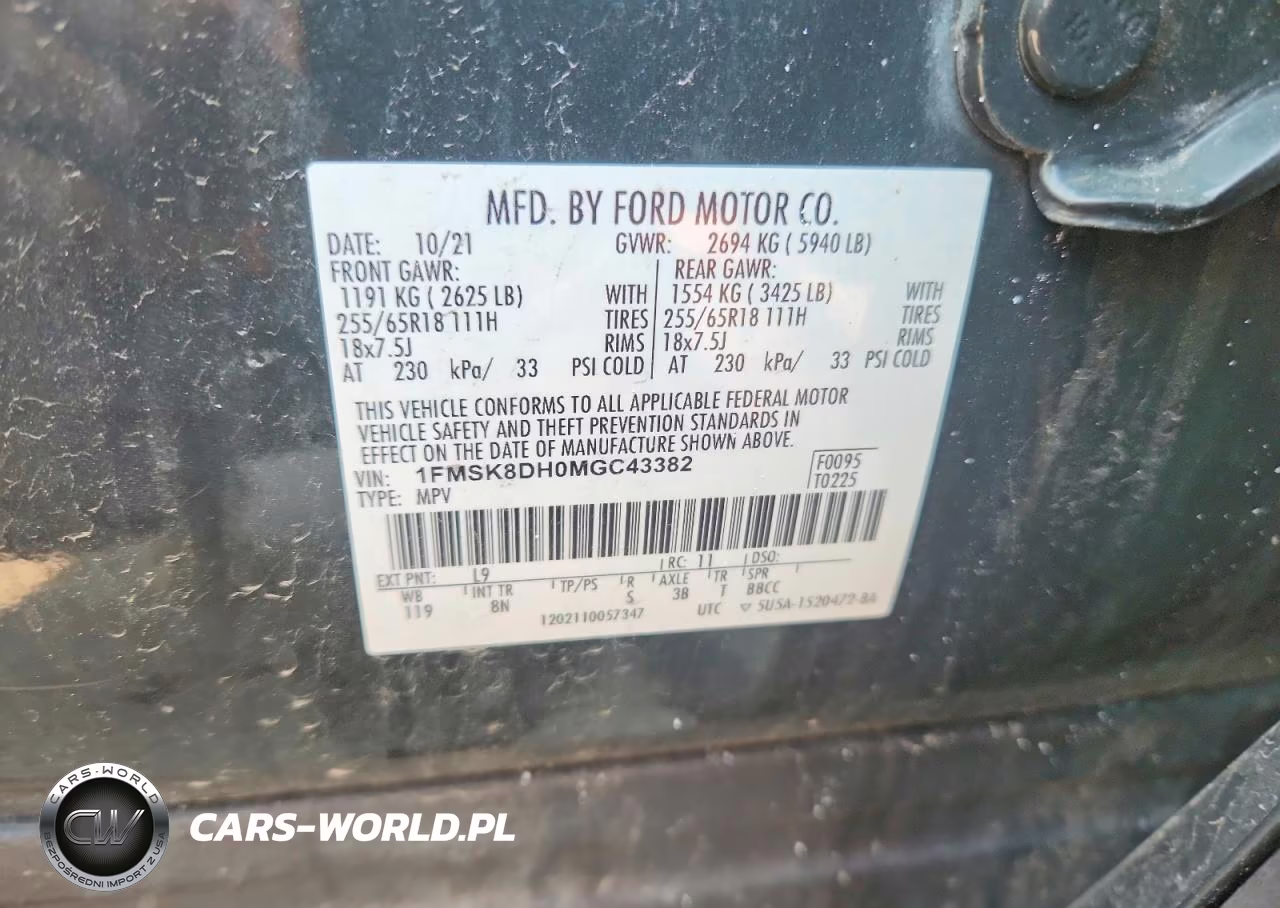 2021 Ford Explorer Xlt VIN:1FMSK8DH0MGC43382 - 14