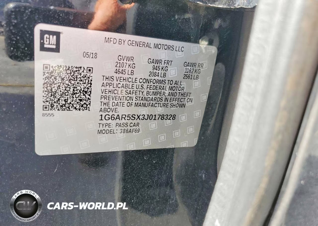 2018 Cadillac Cts Luxury VIN:1G6AR5SX3J0178328 - 12