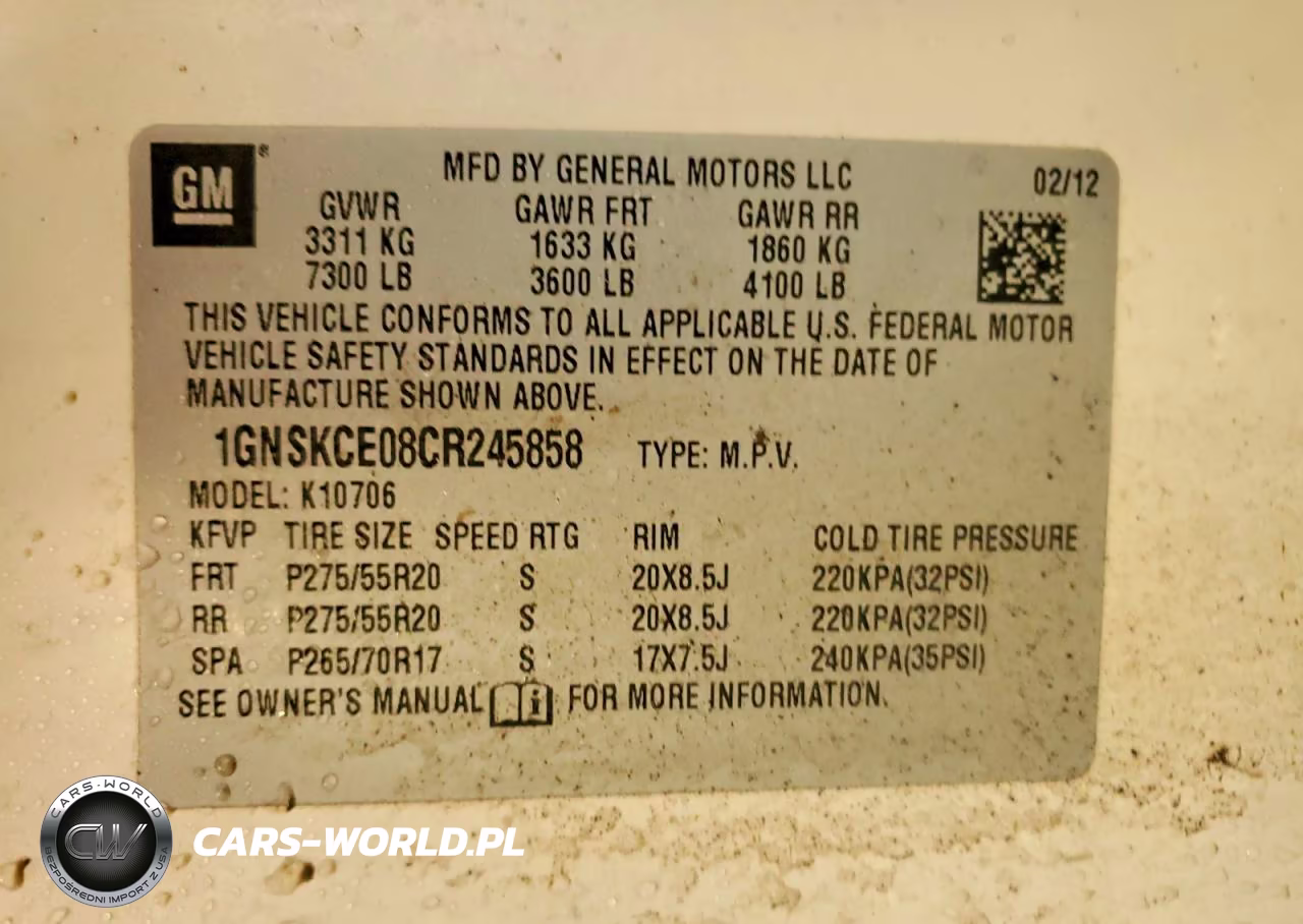 2012 Chevrolet Tahoe K1500 Ltz VIN:1GNSKCE08CR245858 - 13