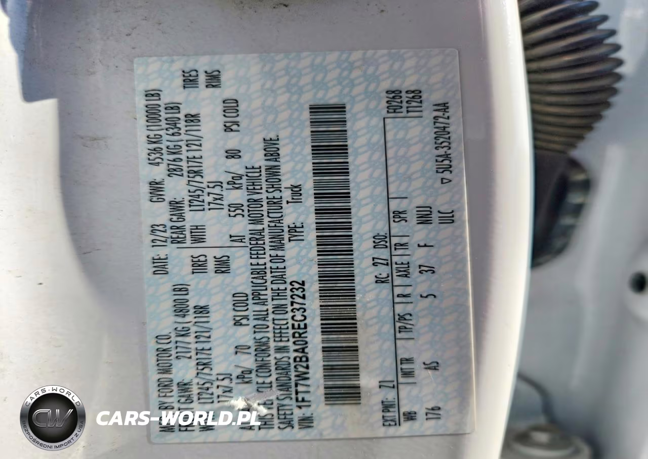 2024 Ford F250 Sd Xl VIN:1FT7W2BA0REC37232 - 13