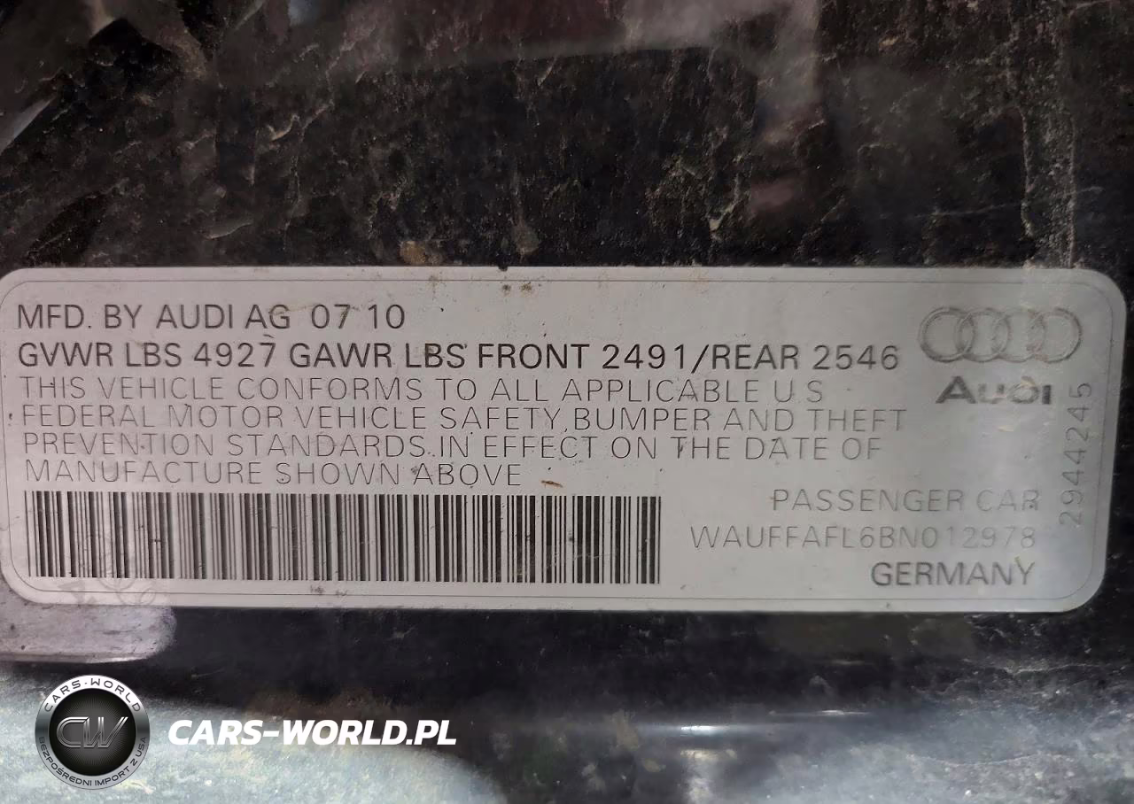 2011 Audi A4 Premium Plus VIN:WAUFFAFL6BN012978 - 12