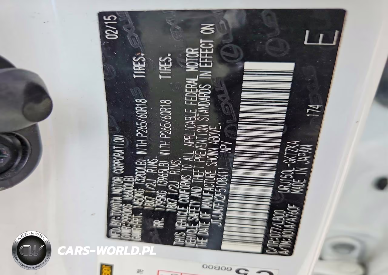 2015 Lexus Gx 460 Premium VIN:JTJJM7FX2F5108411 - 13