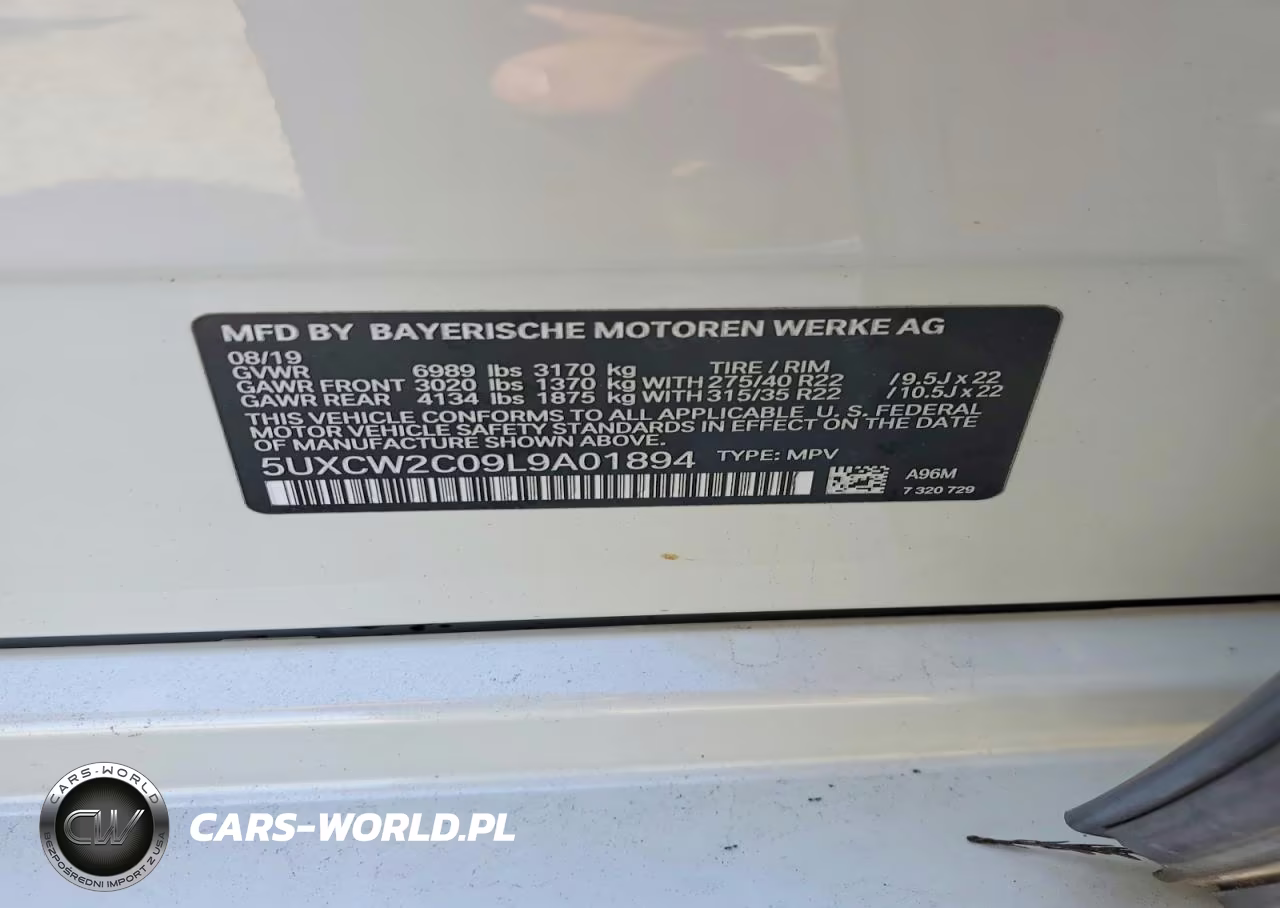 2020 BMW X7 xDrive40I VIN:5UXCW2C09L9A01894 - 13