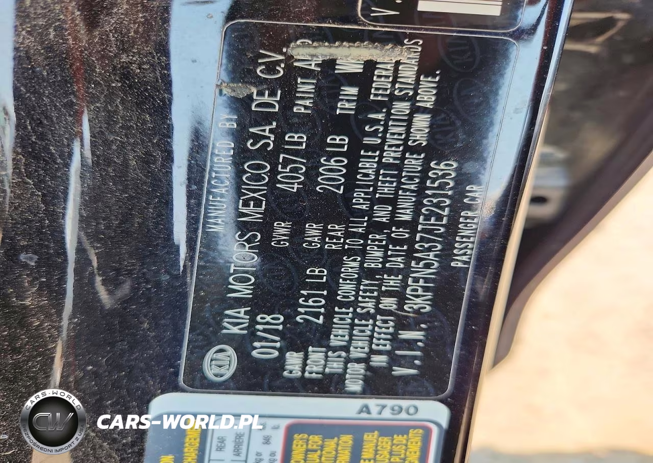2018 Kia Forte5 Sx VIN:3KPFN5A37JE231536 - 12