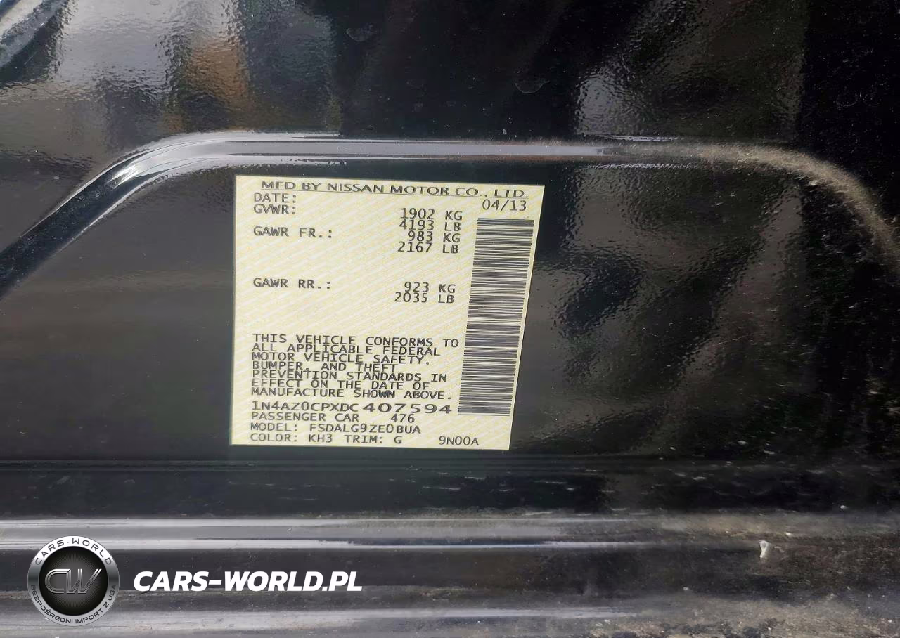 2013 Nissan Leaf S VIN:1N4AZ0CPXDC407594 - 12