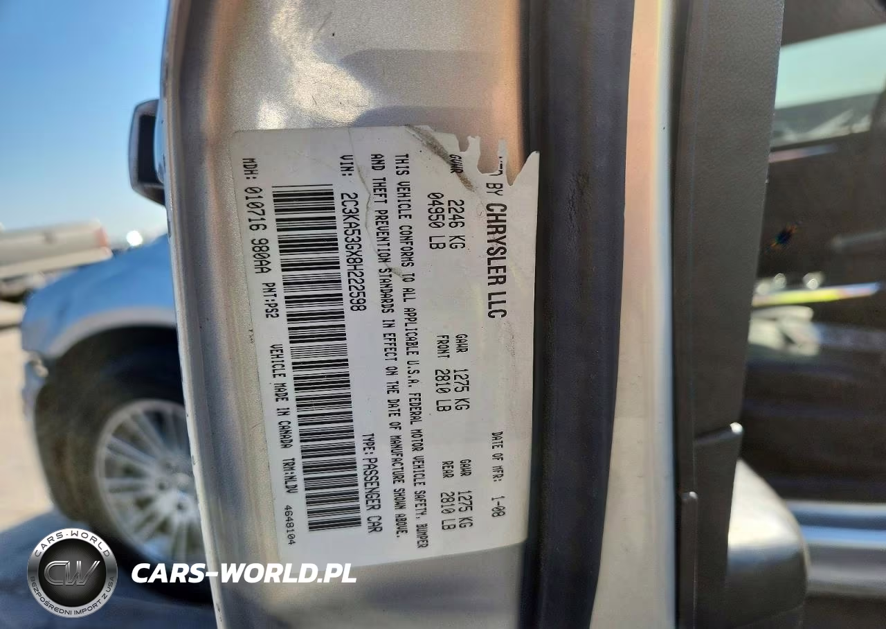 2008 Chrysler 300 Touring VIN:2C3KA53GX8H222598 - 13