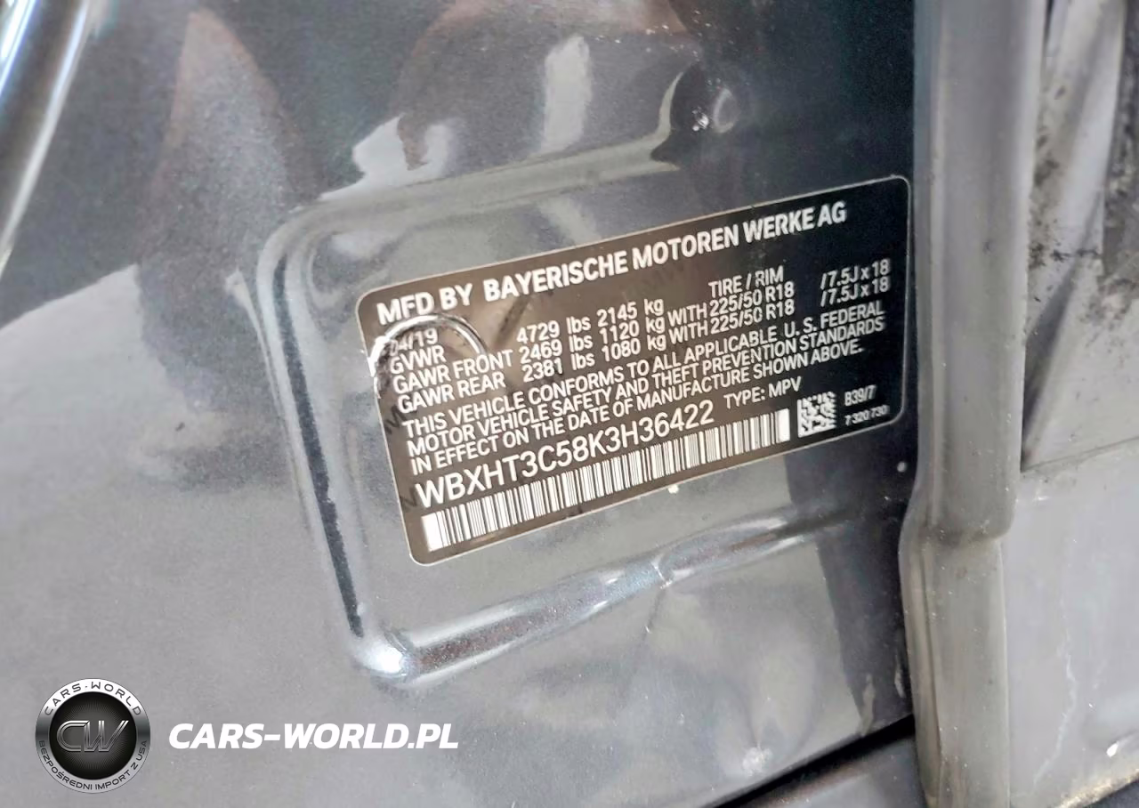 2019 BMW X1 xDrive28I VIN:WBXHT3C58K3H36422 - 12