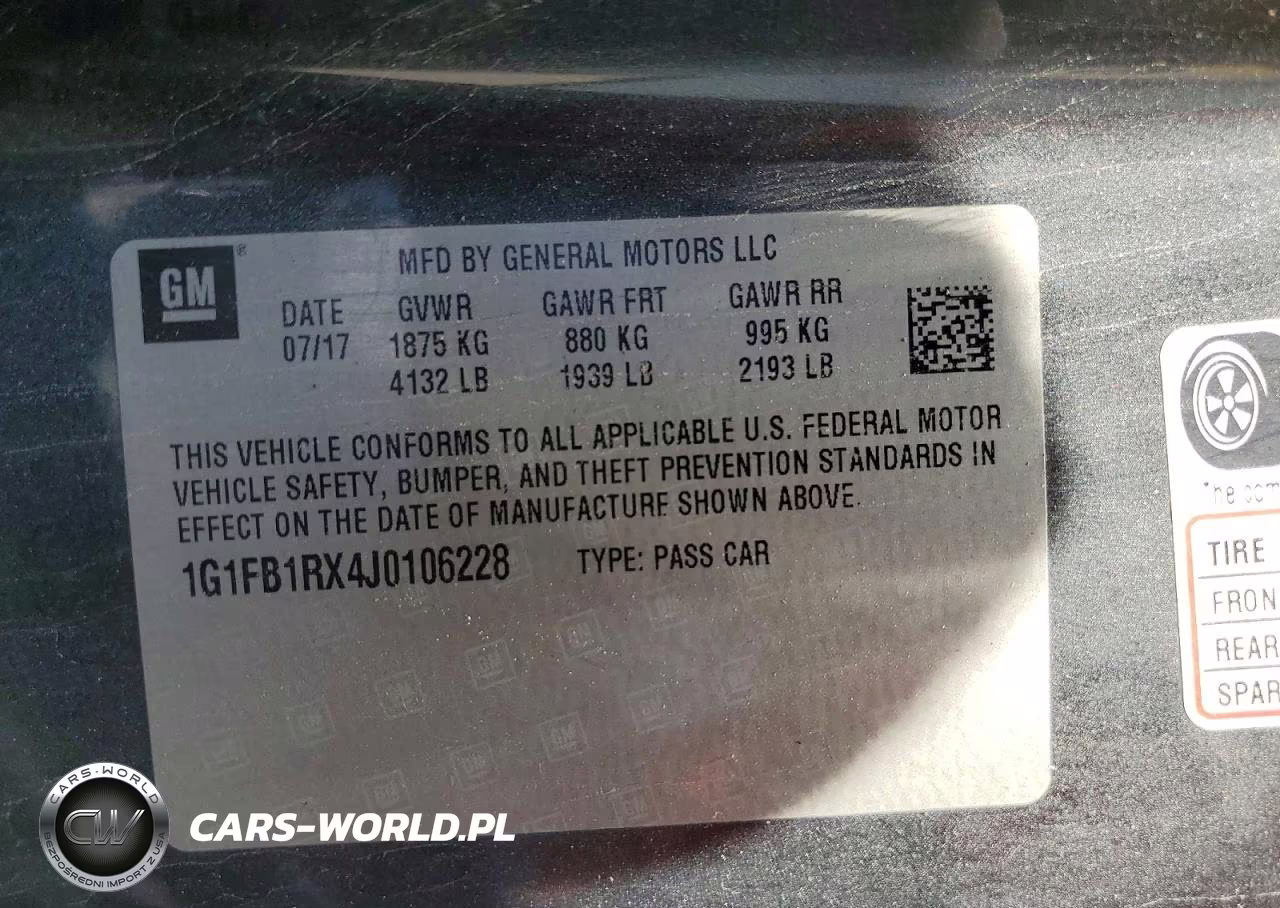 2018 Chevrolet Camaro Lt VIN:1G1FB1RX4J0106228 - 12