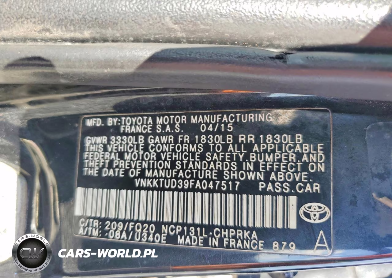 2015 Toyota Yaris 5-Door L VIN:VNKKTUD39FA047517 - 13