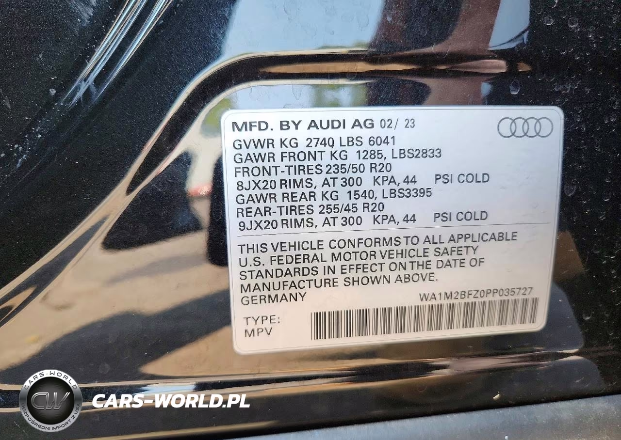 2023 Audi Q4 E-Tron Prestige VIN:WA1M2BFZ0PP035727 - 12