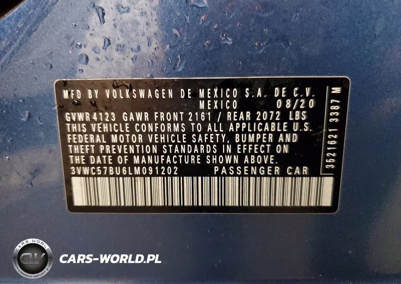 2020 Volkswagen Jetta S VIN:3VWC57BU6LM091202 - 12