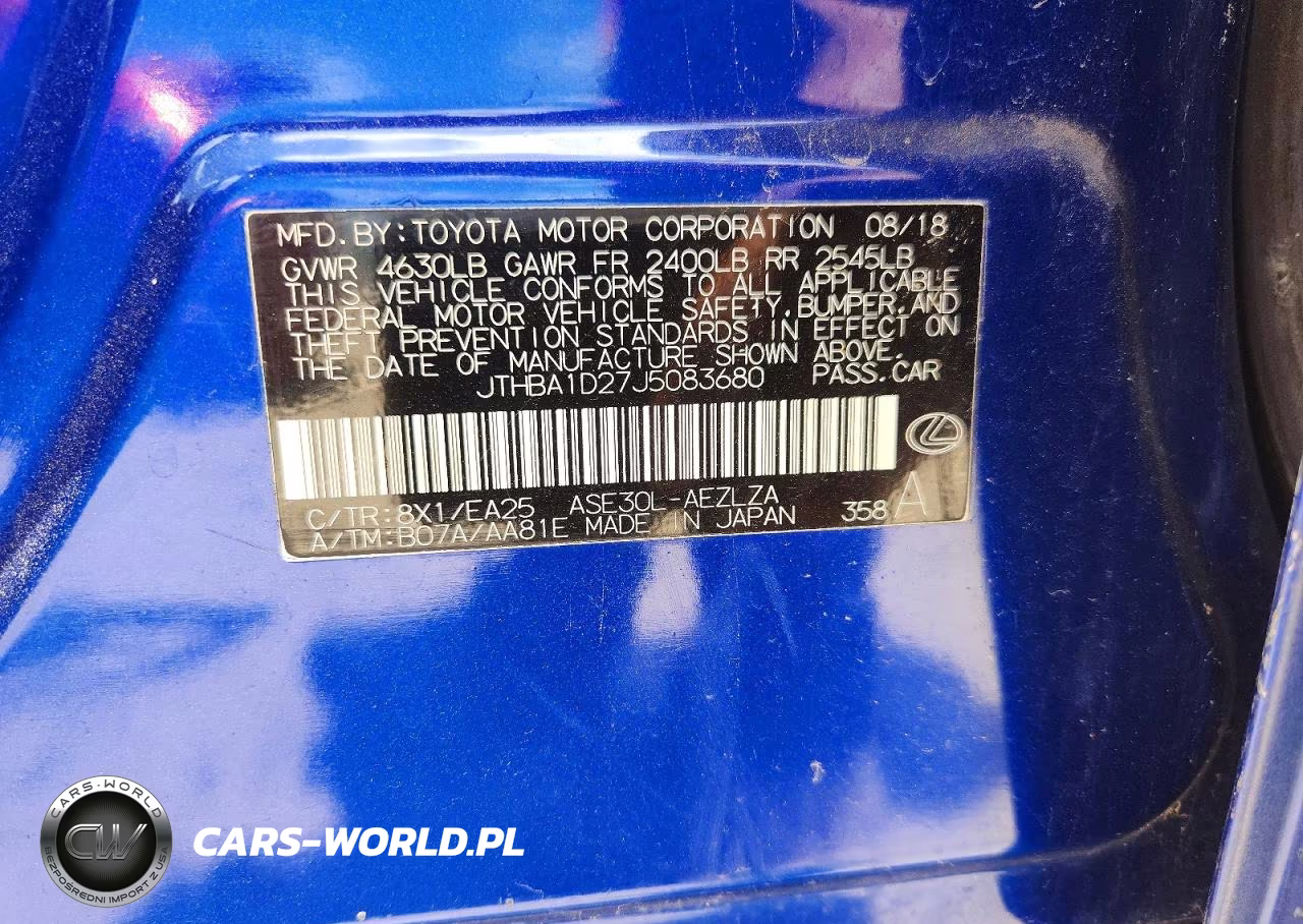 LEXUS IS 300 VIN:JTHBA1D27J5083680 - 13