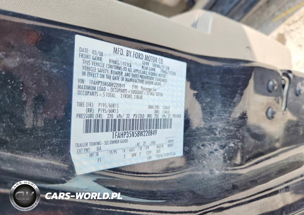 2008 Ford Focus Se VIN:1FAHP35N58W220849 - 13