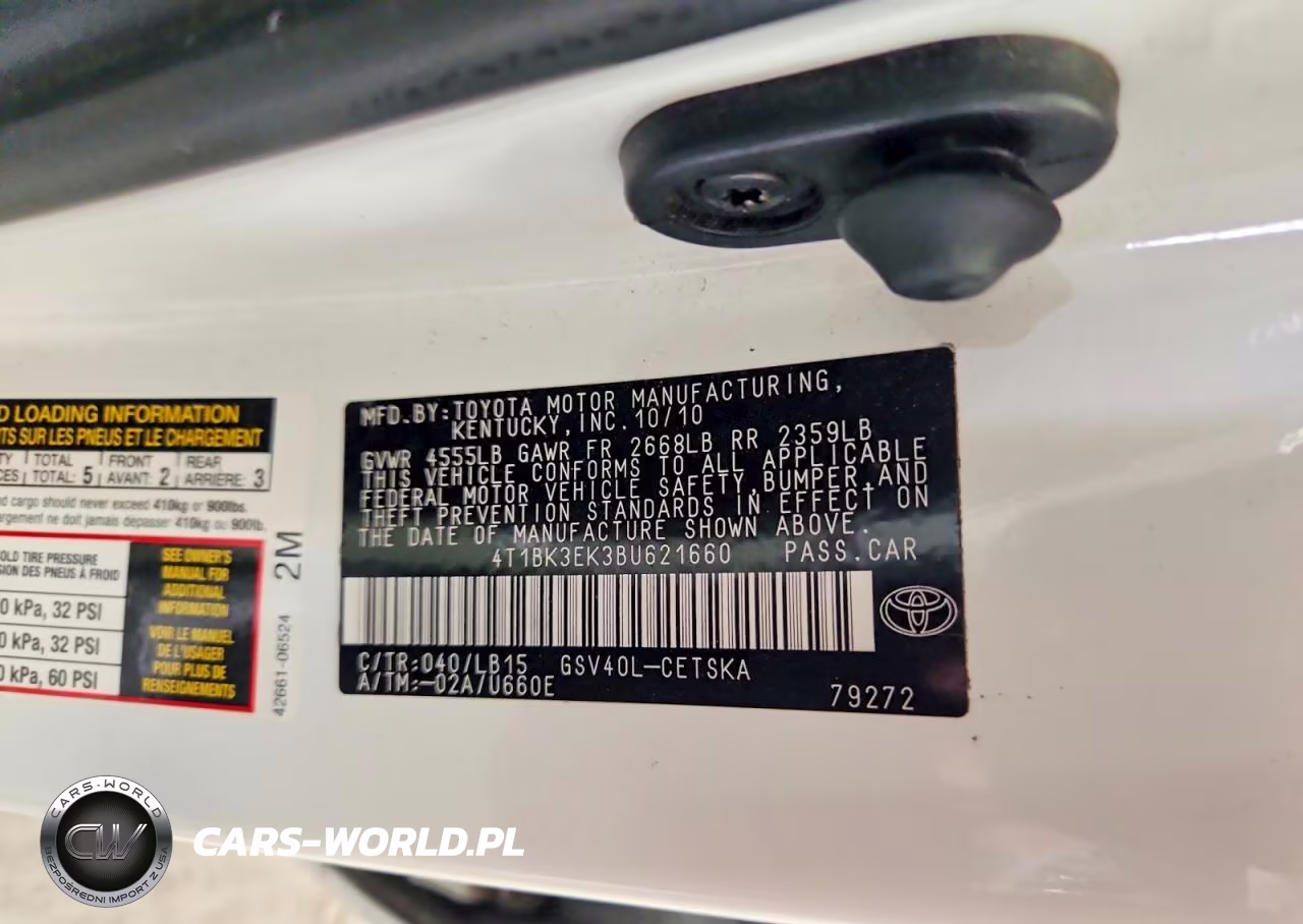 2011 Toyota Camry Se V6 VIN:4T1BK3EK3BU621660 - 13