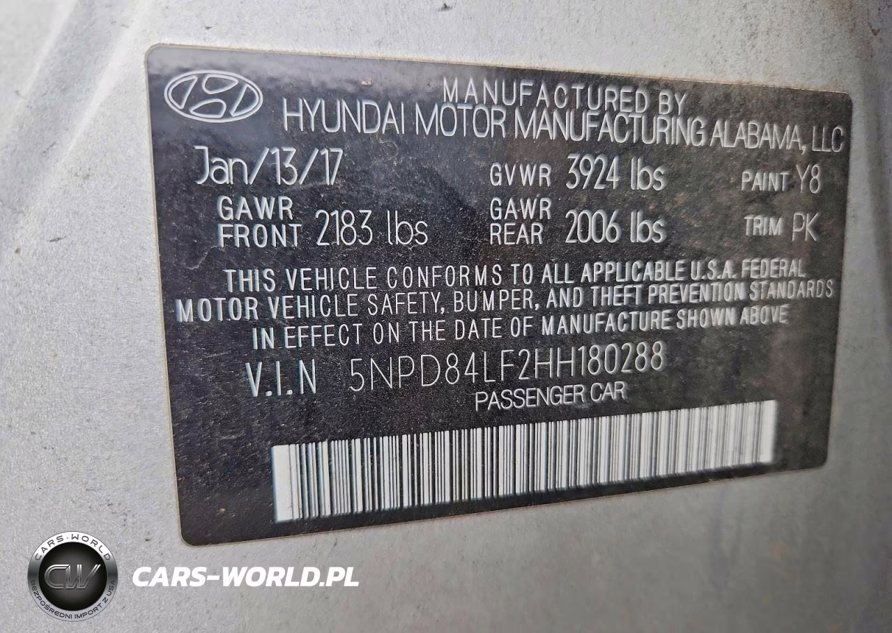 2017 Hyundai Elantra Se VIN:5NPD84LF2HH180288 - 12