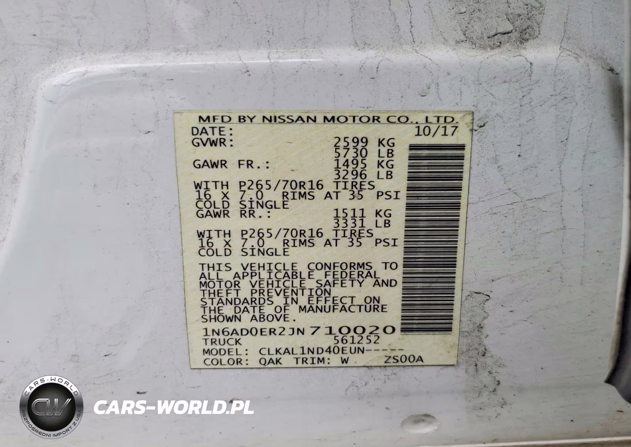 2018 Nissan Frontier S VIN:1N6AD0ER2JN710020 - 12
