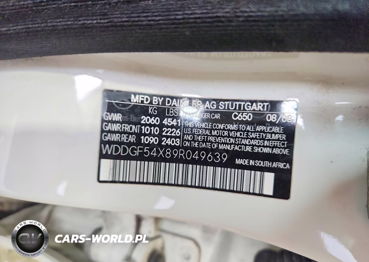 2009 Mercedes-Benz C 300 VIN:WDDGF54X89R049639 - 12