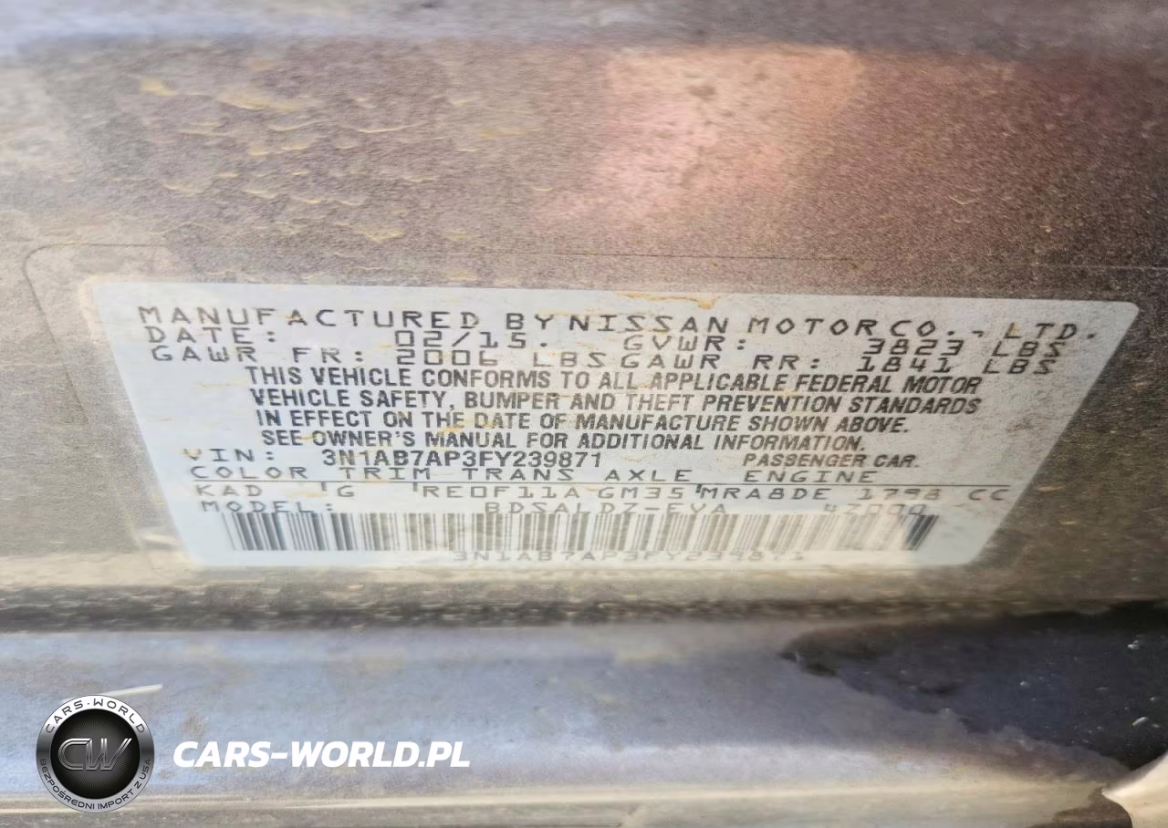 2015 Nissan Sentra Sv VIN:3N1AB7AP3FY239871 - 12